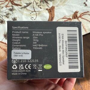 Amazon EWA A106 Pro Wireless Mini Speaker - Black